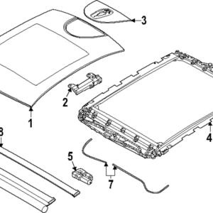 Sunroof Glass - BMW (54-10-5-A09-964)