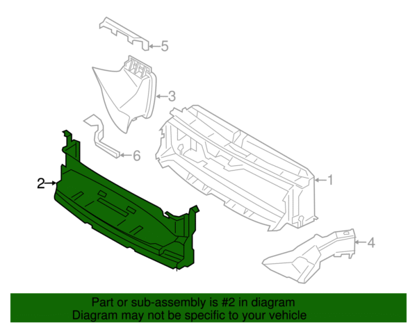 Lower Duct - BMW (51-74-8-054-591) - Image 2