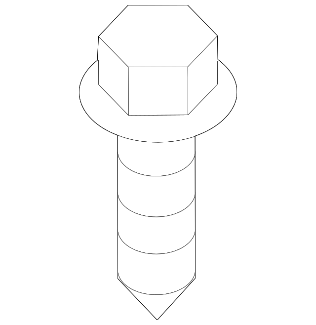 Fog Lamp Assembly Screw - BMW (07-11-9-901-299)