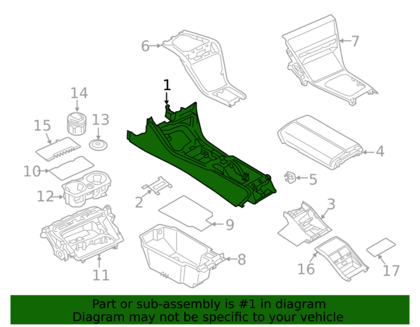 Console - BMW (51-16-9-865-192) - Image 2