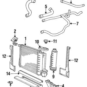 Lower Cover Rubber Seal - BMW (17-11-1-719-321)