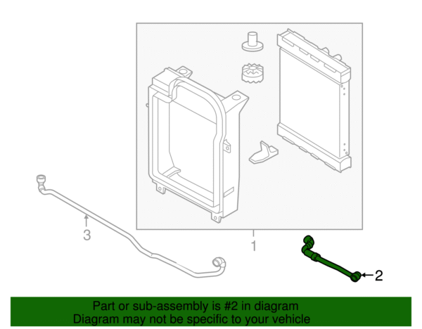Coolant Hose - BMW (17-12-7-634-257) - Image 2