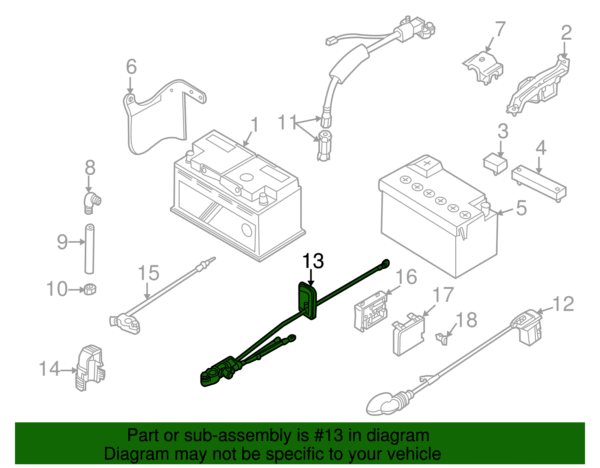 Positive Cable - BMW (61-12-8-373-945) - Image 2