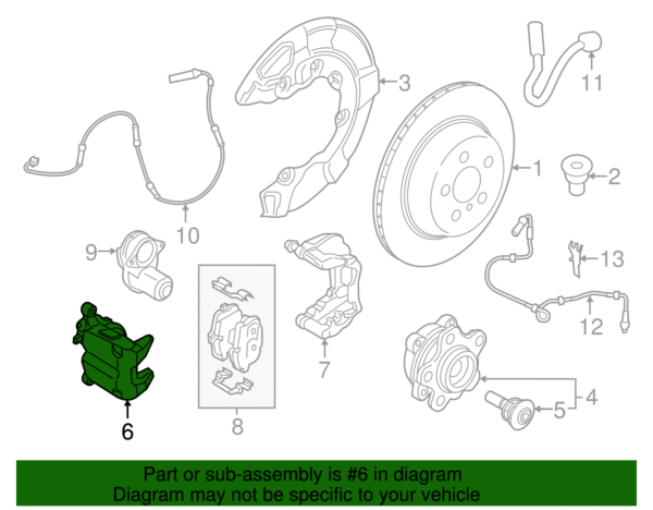 Disc Brake Caliper - BMW (34-21-6-870-575) - Image 2