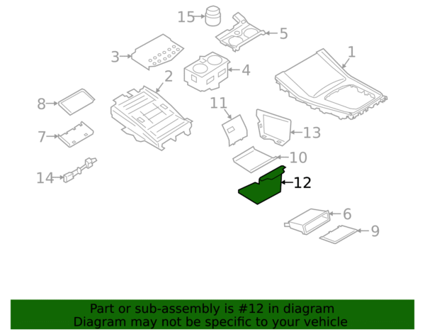 Compartment Trim - BMW (51-16-9-868-439) - Image 2