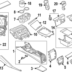 Console Trim Panel - BMW (51-16-5-A0E-F79)
