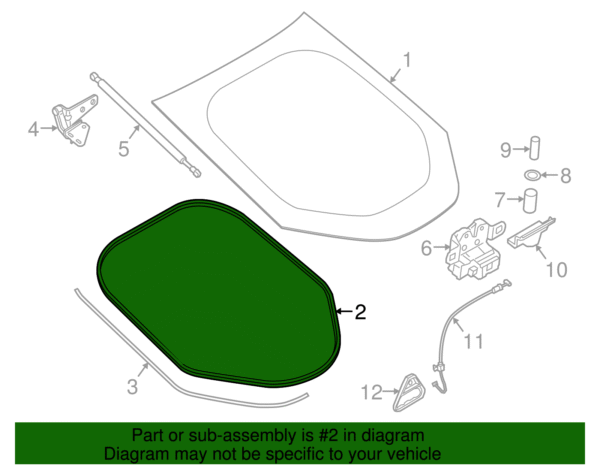 Weatherstrip - BMW (51-00-7-404-717) - Image 2