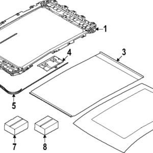 Sunroof Glass - BMW (54-10-5-A33-817)