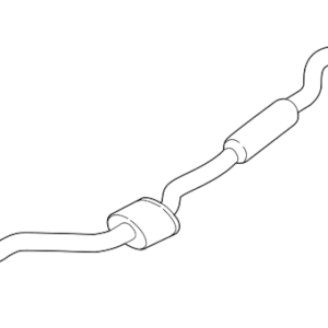 Muffler & Pipe - BMW (18-30-8-638-778)