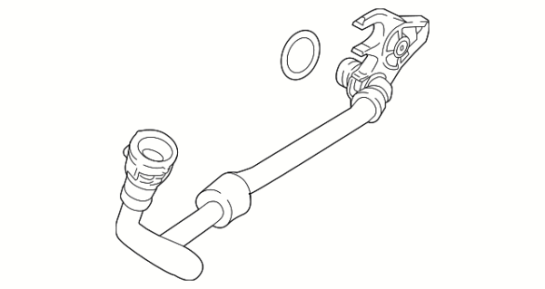 Oil Outlet Tube - BMW (17-22-8-644-294)