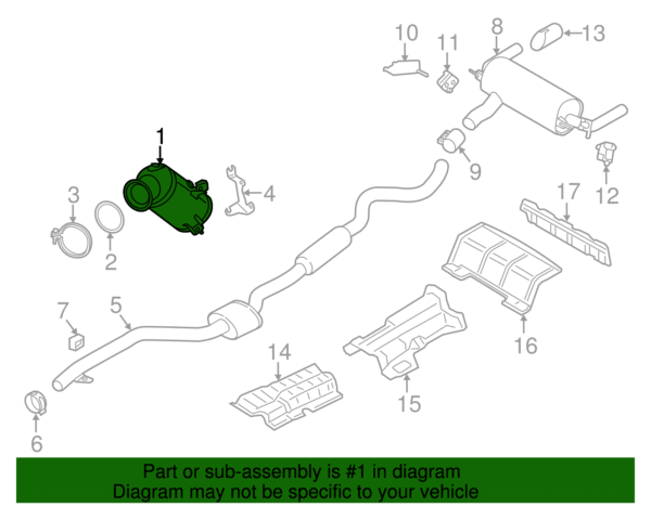Catalytic Converter - BMW (18-32-8-671-138) - Image 2