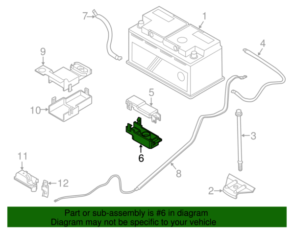 Positive Cable Lower Cover - BMW (61-13-6-929-762) - Image 2