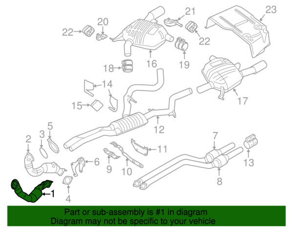Exhaust Manifold - BMW (18-30-7-587-609) - Image 2