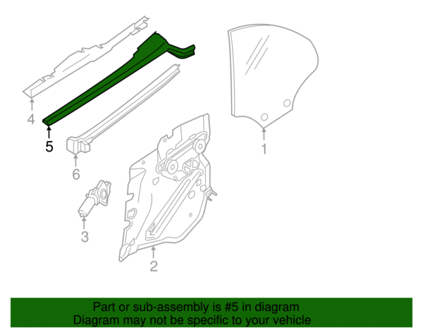 Outer Weather-Strip - BMW (51-37-7-221-322) - Image 2