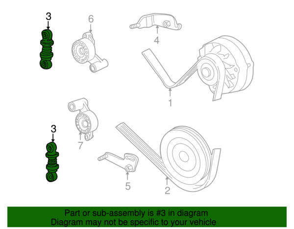 Belt Tensioner - BMW (11-28-1-745-819) - Image 2
