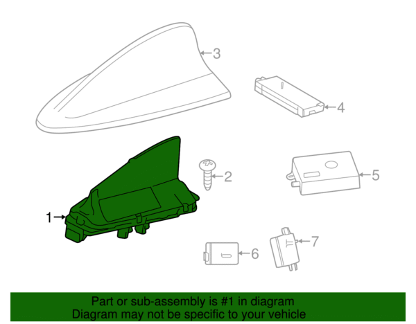 Antenna - BMW (65-20-8-795-962) - Image 2