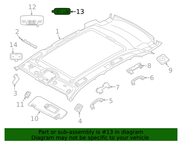 Reading Lmp Assembly - BMW (63-31-7-911-116) - Image 2