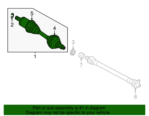 Axle Assembly - BMW (31-60-7-622-914) - Image 2
