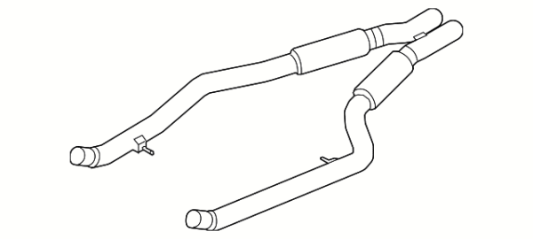 Center Muffler - BMW (18-30-7-851-561)