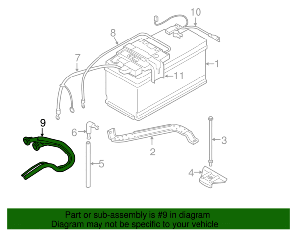 Battery Cable - BMW (61-12-9-130-313) - Image 2