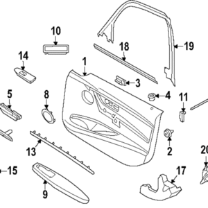 Door Armrest - BMW (51-41-7-279-296)