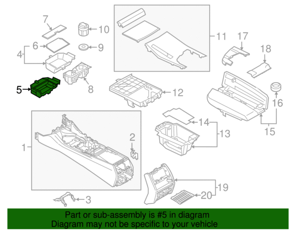 Tray - BMW (51-16-6-833-816) - Image 2