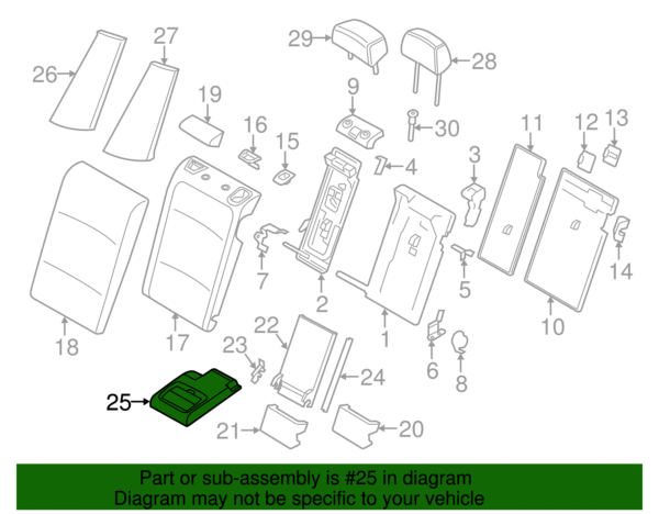 Armrest - BMW (52-20-7-256-244) - Image 2