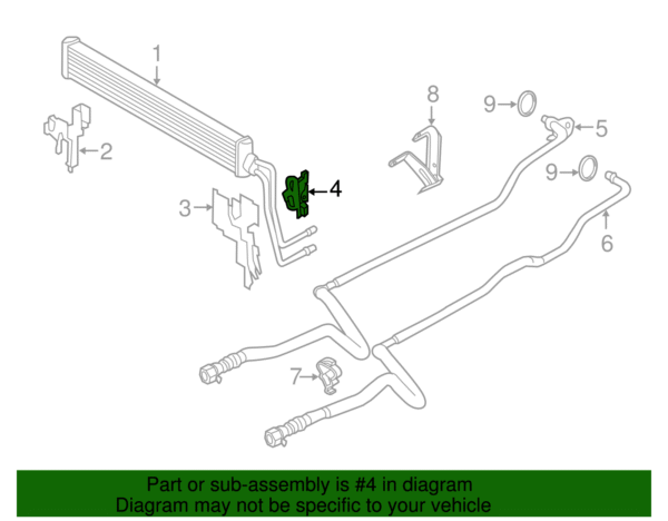 Trans Cooler Mount Bracket - BMW (17-21-7-844-265) - Image 2