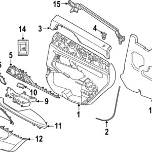 Door Armrest - BMW (51-42-5-A46-AE4)