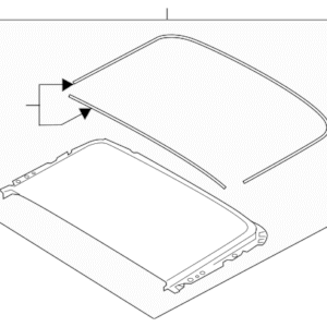 Sunroof Glass - BMW (54-10-7-261-733)