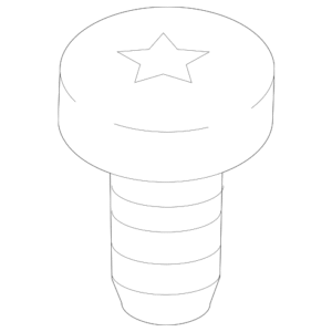 Lower Air Guide Screw - BMW (51-62-9-908-702)