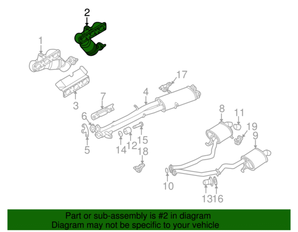 Exhaust Manifold - BMW (18-40-7-514-499) - Image 2