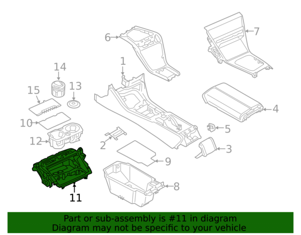Storage Tray - BMW (51-16-9-396-502) - Image 2