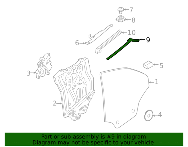 Outer Weather-Strip - BMW (51-35-7-456-059) - Image 2
