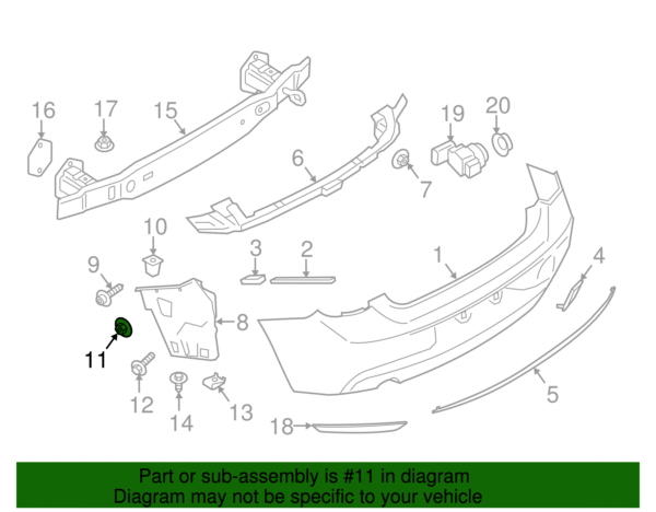 Outer Support Nut - BMW (07-14-7-155-614) - Image 2