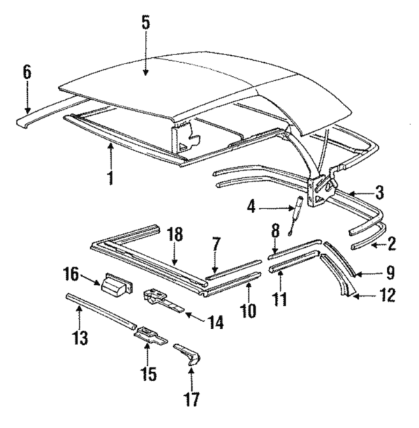 Window Guide - BMW (51-36-1-923-917)
