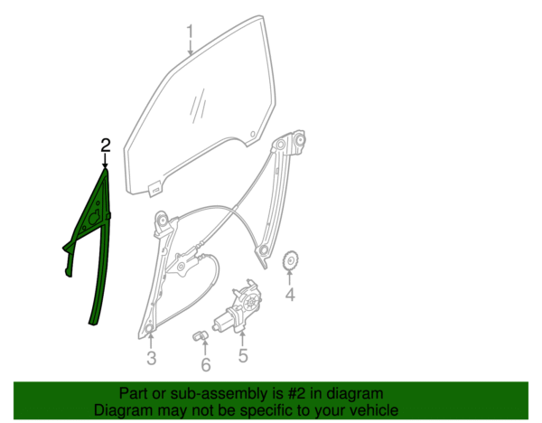 Guide Channel - BMW (51-33-7-279-777) - Image 2
