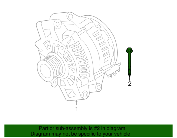 Alternator Lower Bolt - BMW (07-11-9-906-167) - Image 2