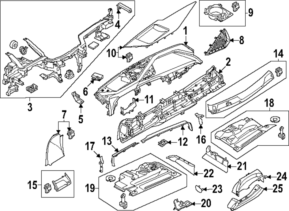 Molding Assembly - BMW (51-45-9-628-402)