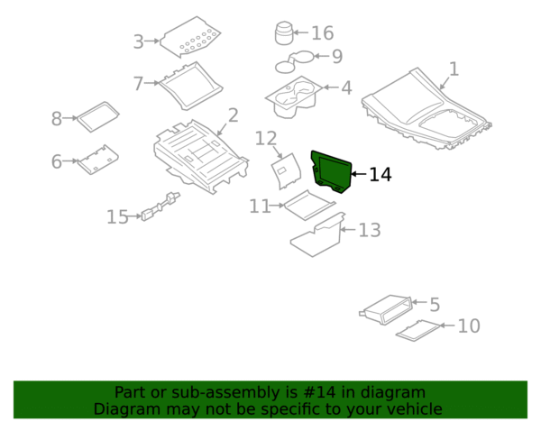 Compartment Trim - BMW (51-16-9-868-440) - Image 2