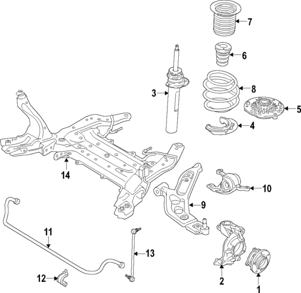 Coil Spring - BMW (31-33-6-873-386)
