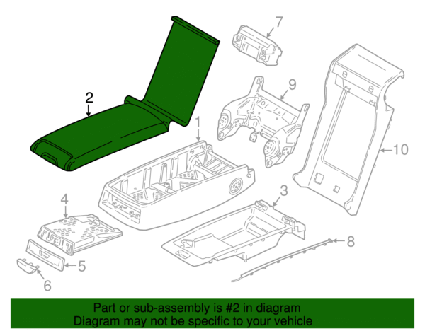 Armrest Cover - BMW (52-20-7-440-509) - Image 2