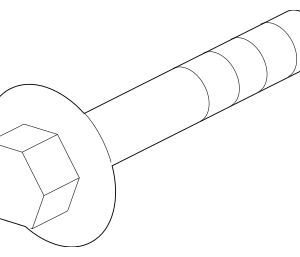 Upper Control Arm Adjust Bolt - BMW (33-30-2-283-616)