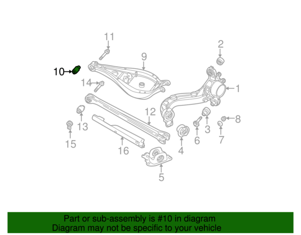 Upper Control Arm Bushing - BMW (33-32-1-092-247) - Image 2