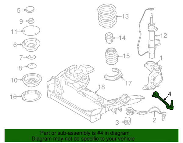 Rear Control Arm - BMW (31-12-6-786-203) - Image 2