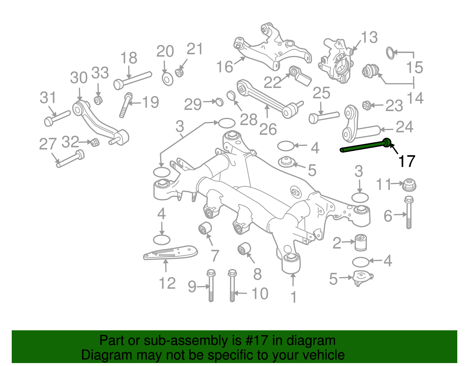 Lower Control Arm Bolt - BMW (33-30-6-760-598) - Image 2