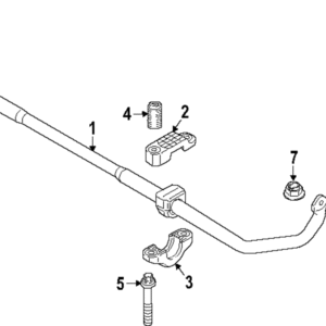 Suspension Stabilizer Bar Bracket Bolt - BMW (07-12-9-908-624)
