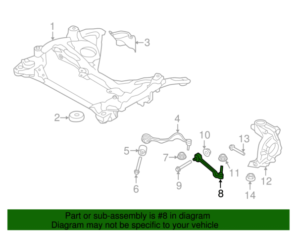Rear Control Arm - BMW (31-12-6-852-991) - Image 2